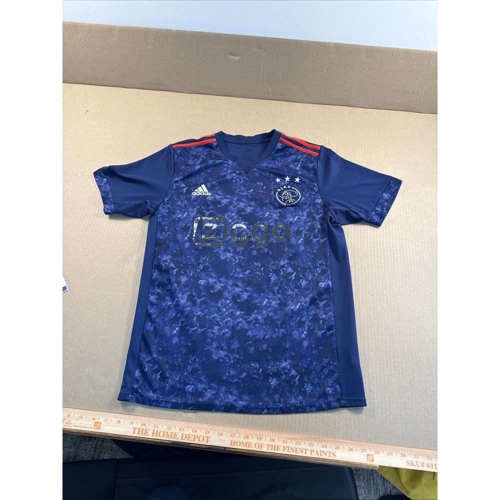 Adidas Ajax Amsterdam‎ Soccer Jersey Sz Large, Navy Blue